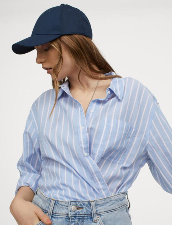 Camisa Listrada de Algodão