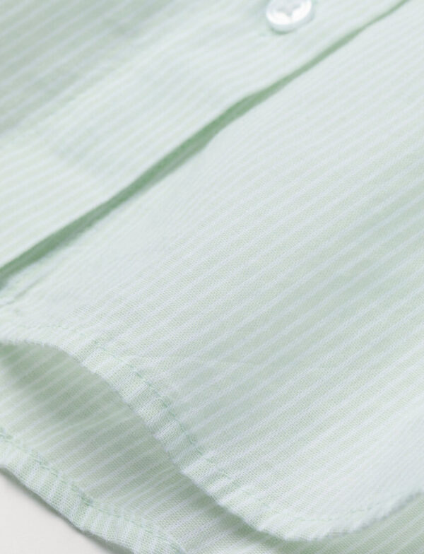 Camisa Listrada de Algodão