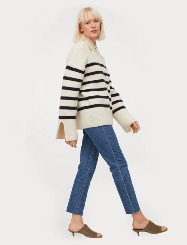 Calça Jeans Slim High Ankle